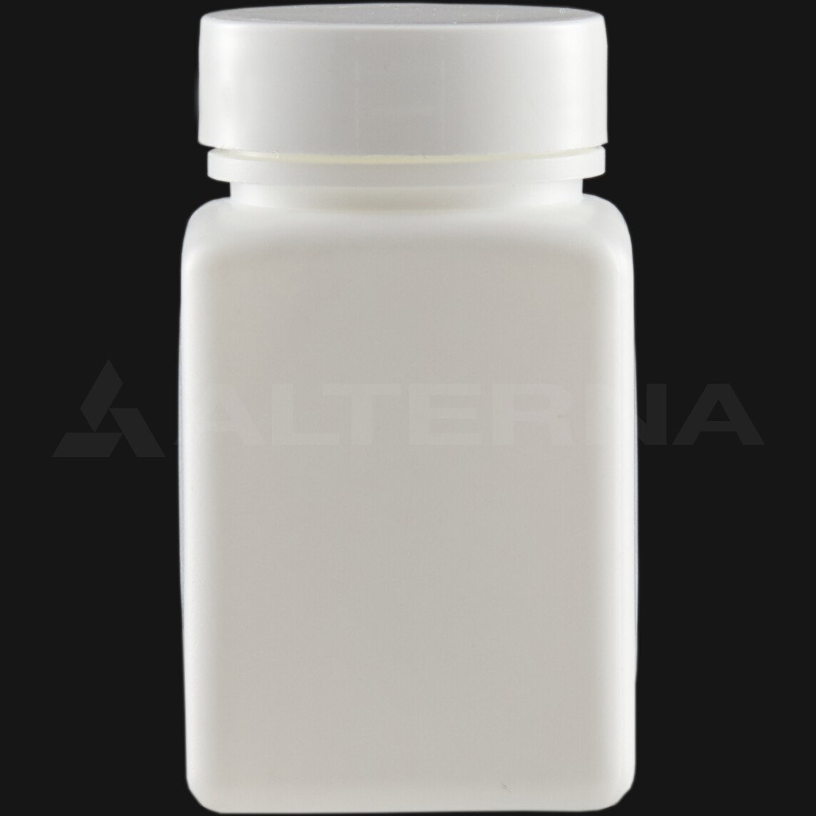 80 ml HDPE Square Pill Bottle with 38 mm Aluminum Foil Seal Cap