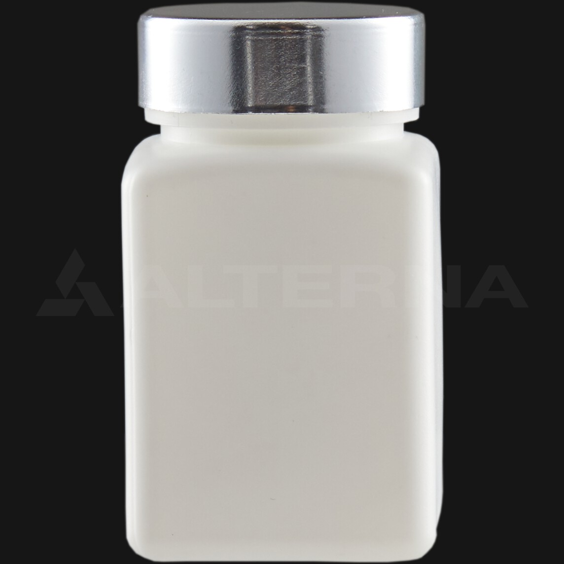 80 ml HDPE Square Pill Bottle with 38 mm Metal Cap